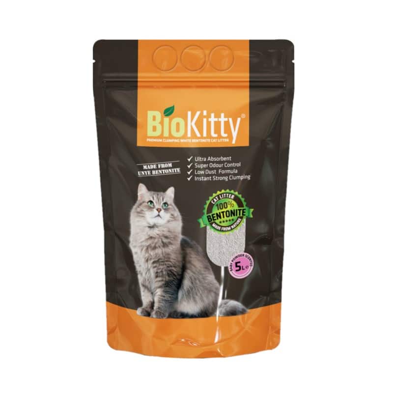 Biokitty Baby Powder Άμμος Γάτας Μπετονίτης 5 Lit